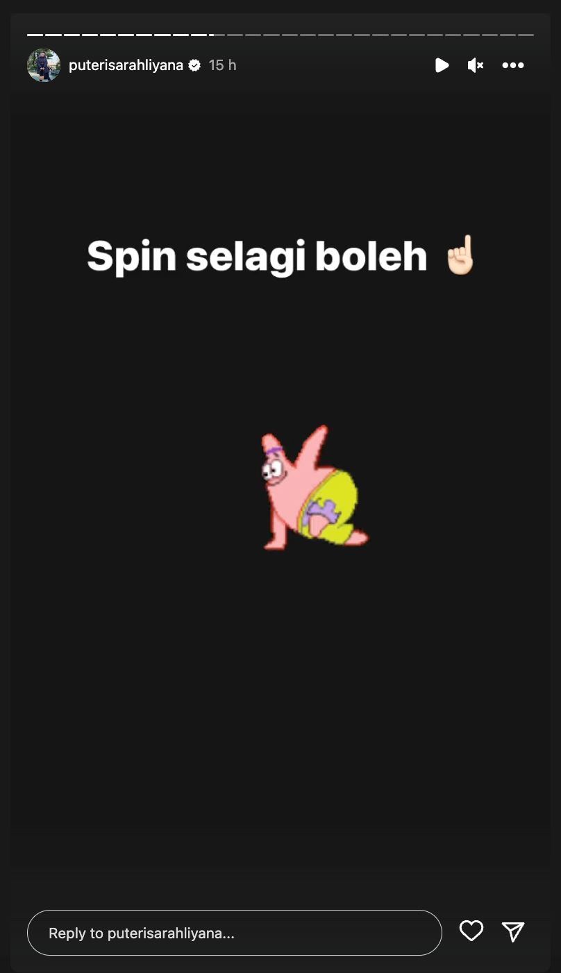 syamsul yusof kata isteri pertama curang, puteri sarah tenang balas di ig story