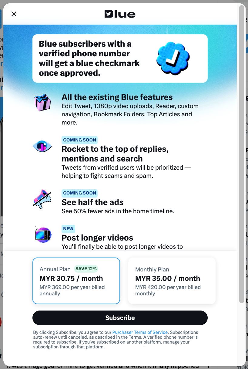 twitter akan hapuskan tanda ‘verified’ pada akaun, gantikan dengan berbayar