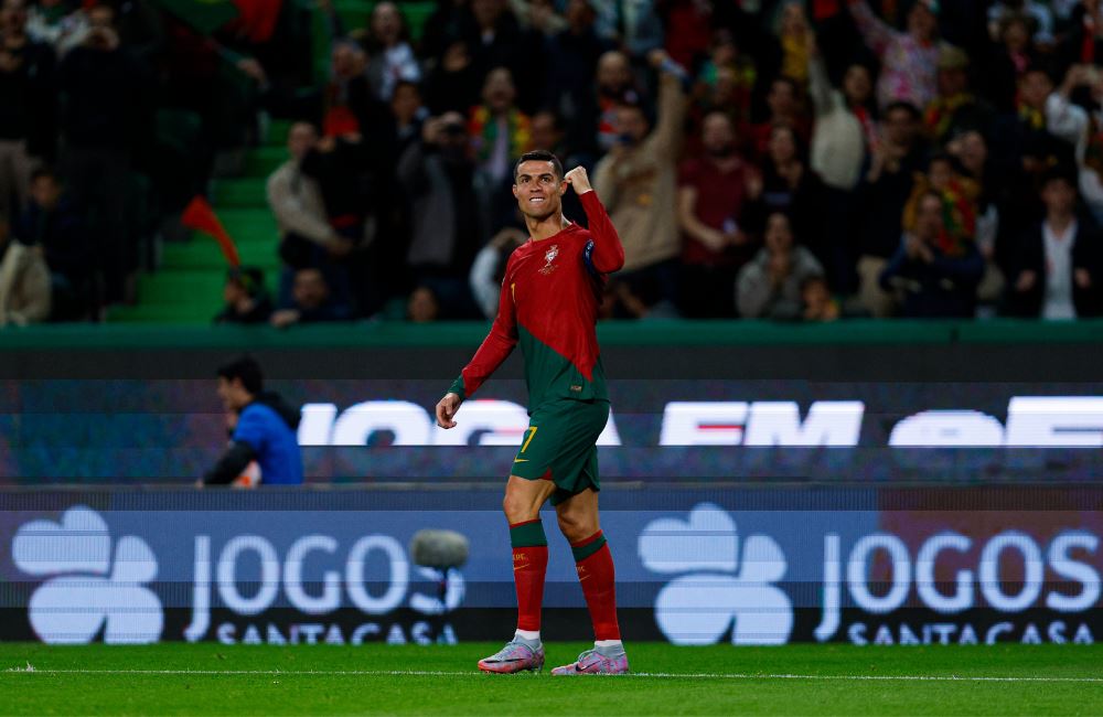 ronaldo sets international appearance record