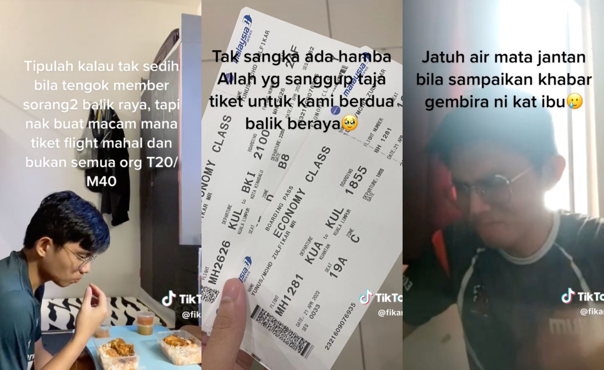 stranger’s kindness brings sabah student to tears, buys him flight home for hari raya