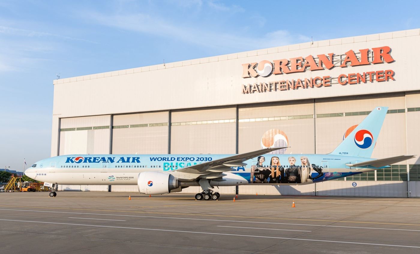 blackpink主题飞机登场！可购票乘搭！