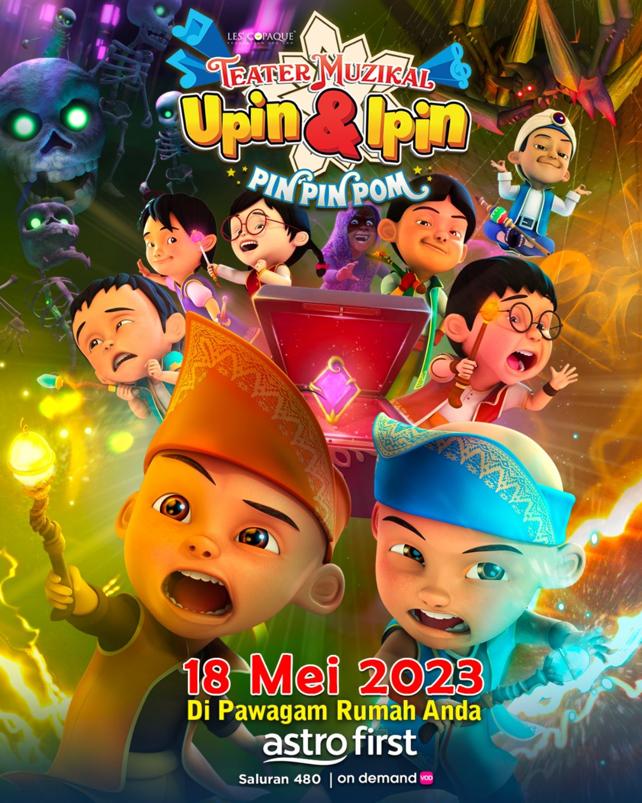 eksklusif di astro first, teater muzikal upin & ipin – pin pin pom! penuh dengan kesan visual