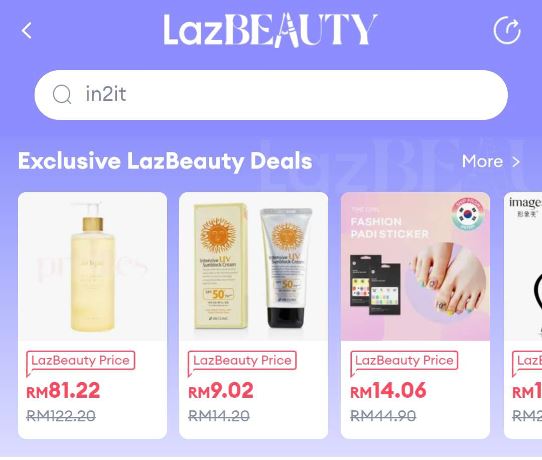 Lazbeauty offer banyak deals hebat