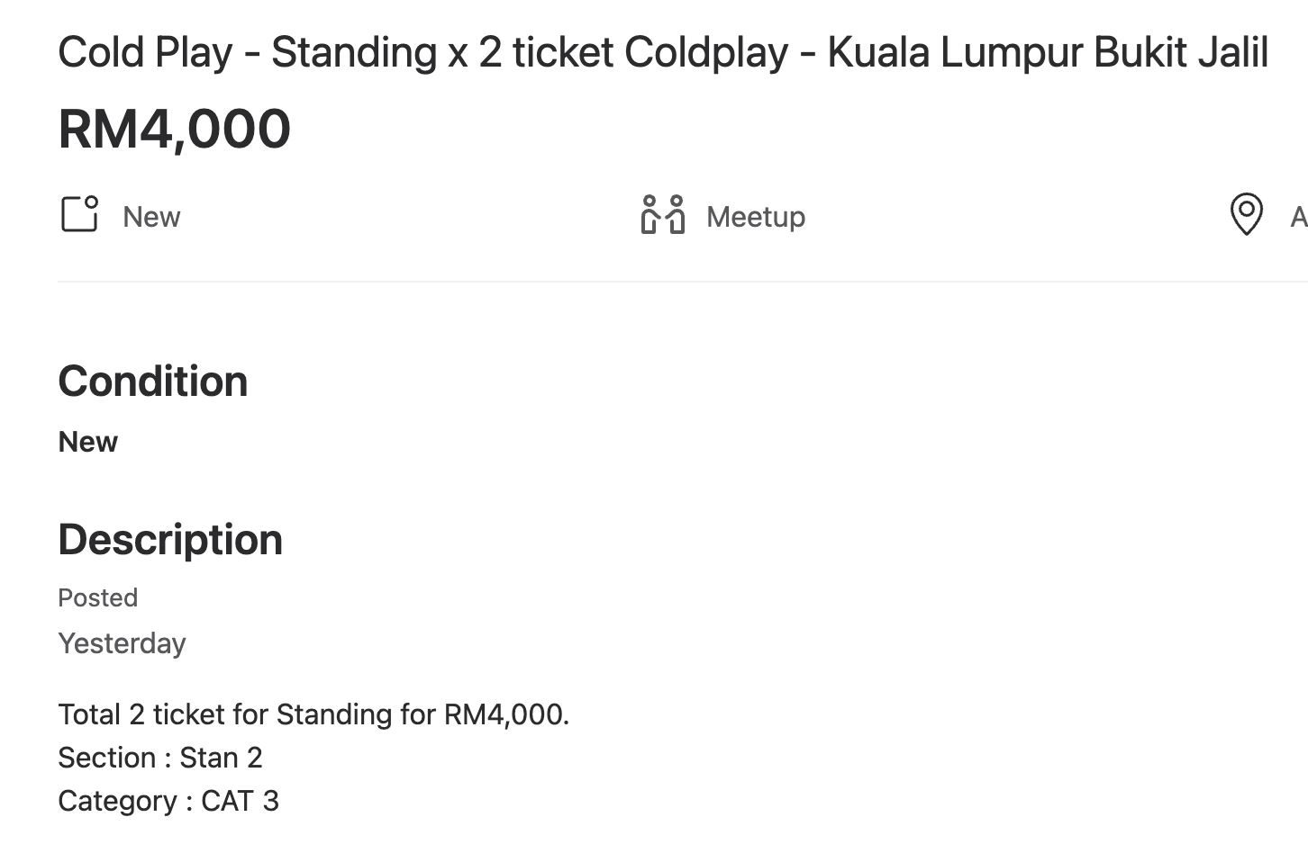 heartbreaking! scalpers selling coldplay tickets for double, even triple the price!