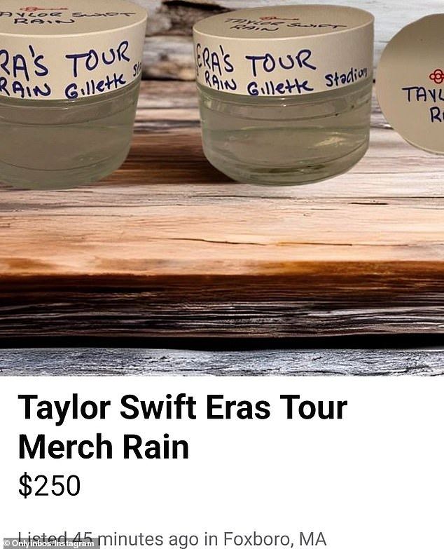 tak masuk akal, air hujan masa konsert taylor swift dijual pada rm1,142