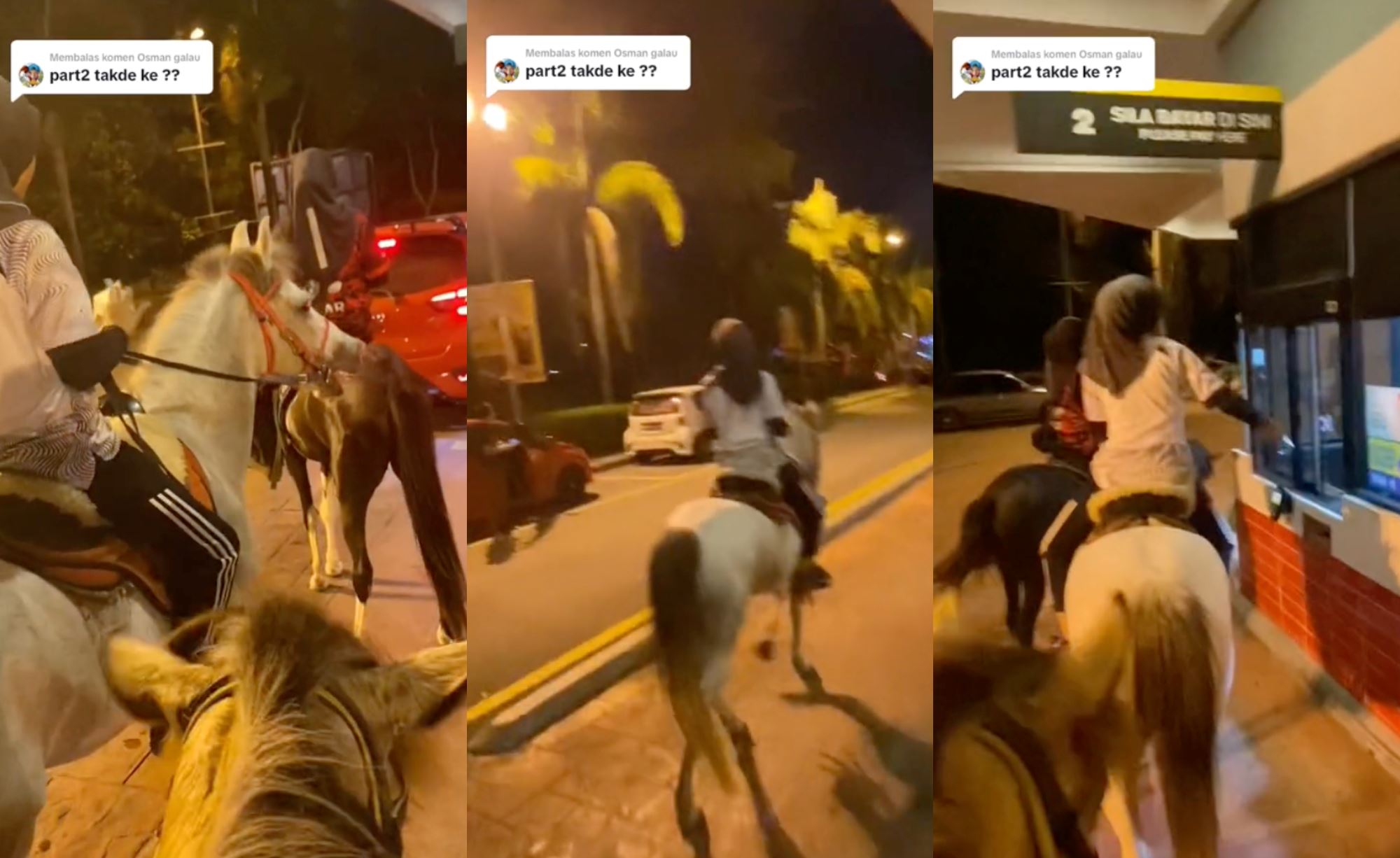 hold your horses! terengganu girls cause a stir at mcdonald's drive-thru, netizens amused!