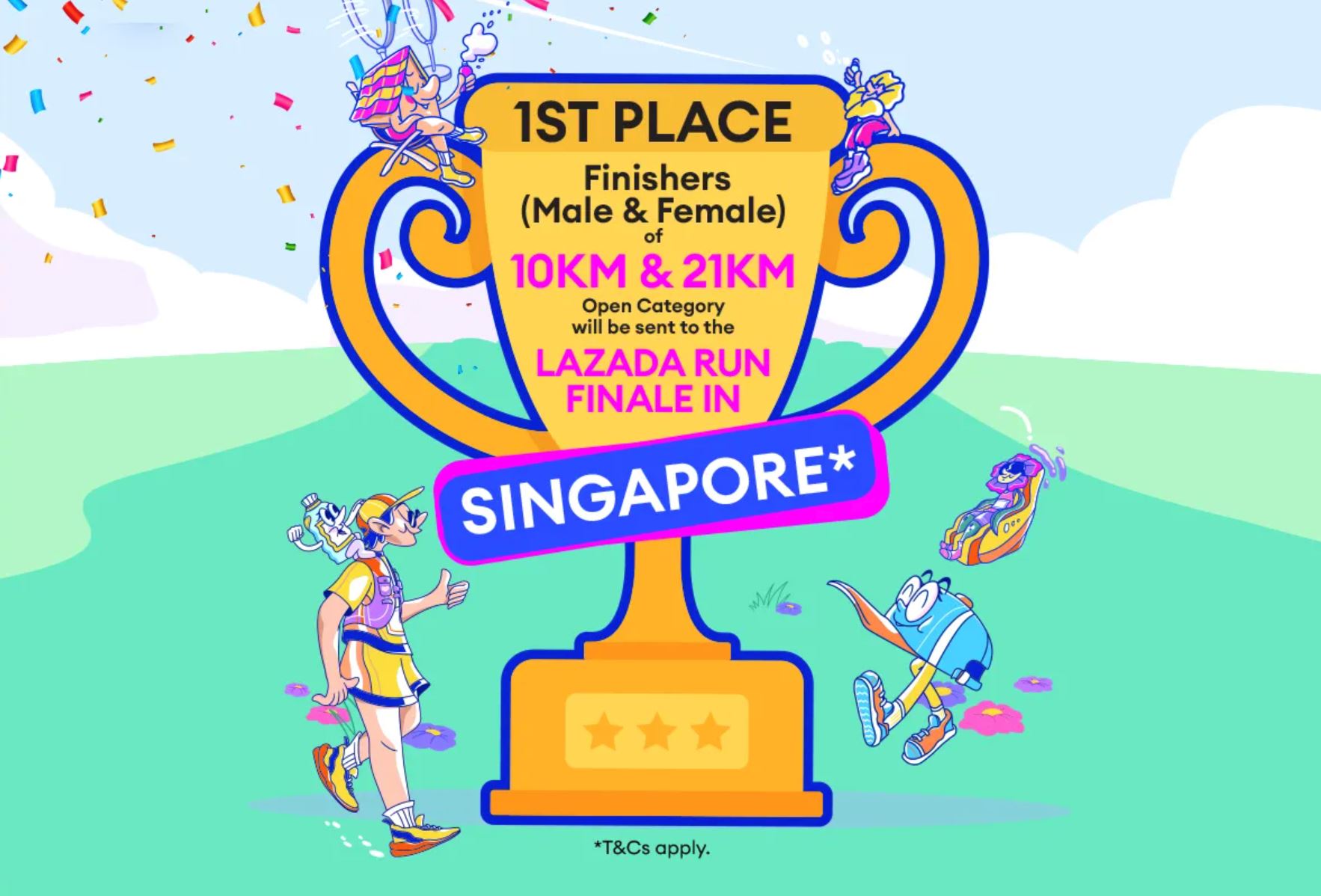 Lazada run final di Singapura
