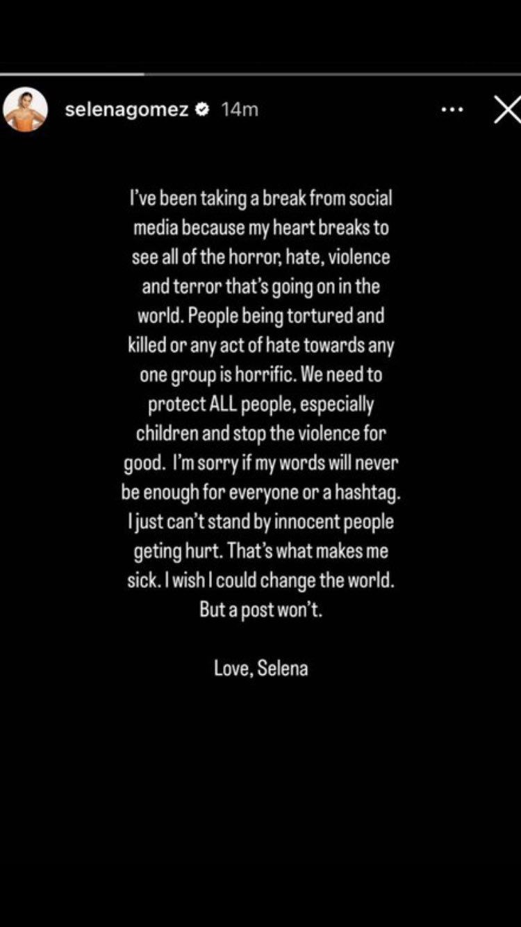 selena gomez dikritik ‘neutral’ isu perang di palestin, “hantaran di ig tak akan ubah dunia..”