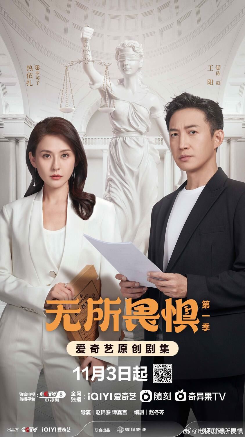 陆剧《无所畏惧》11月3日开播❗热依扎王阳律场斗法各显奇招🔥