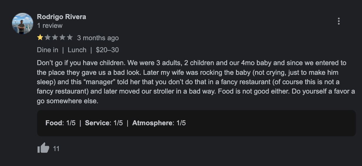 restoran kenakan caj tambahan jika ibu bapa gagal jaga anak nakal dalam kedai