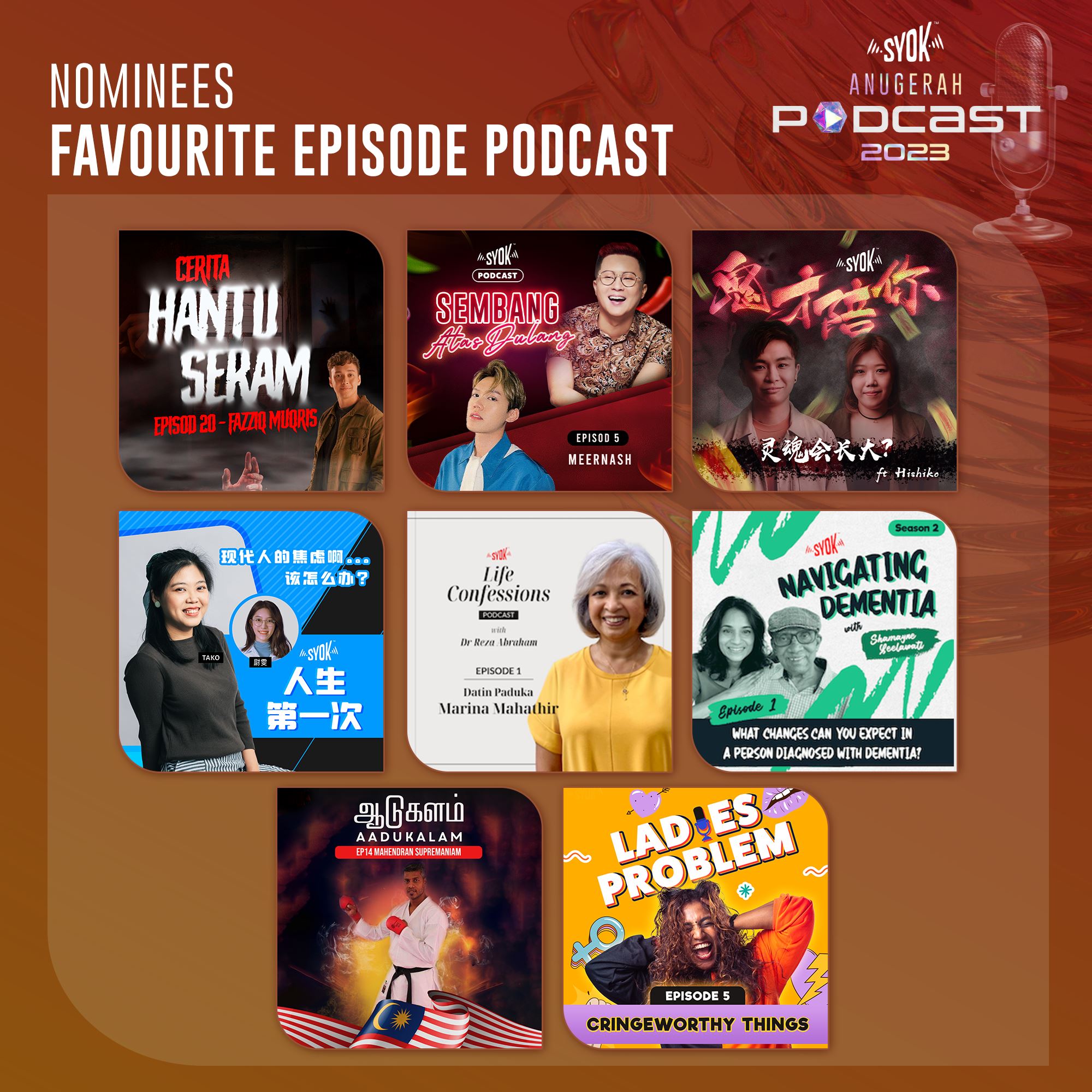 anugerah podcast syok 2023: back and better than ever! with a new category!