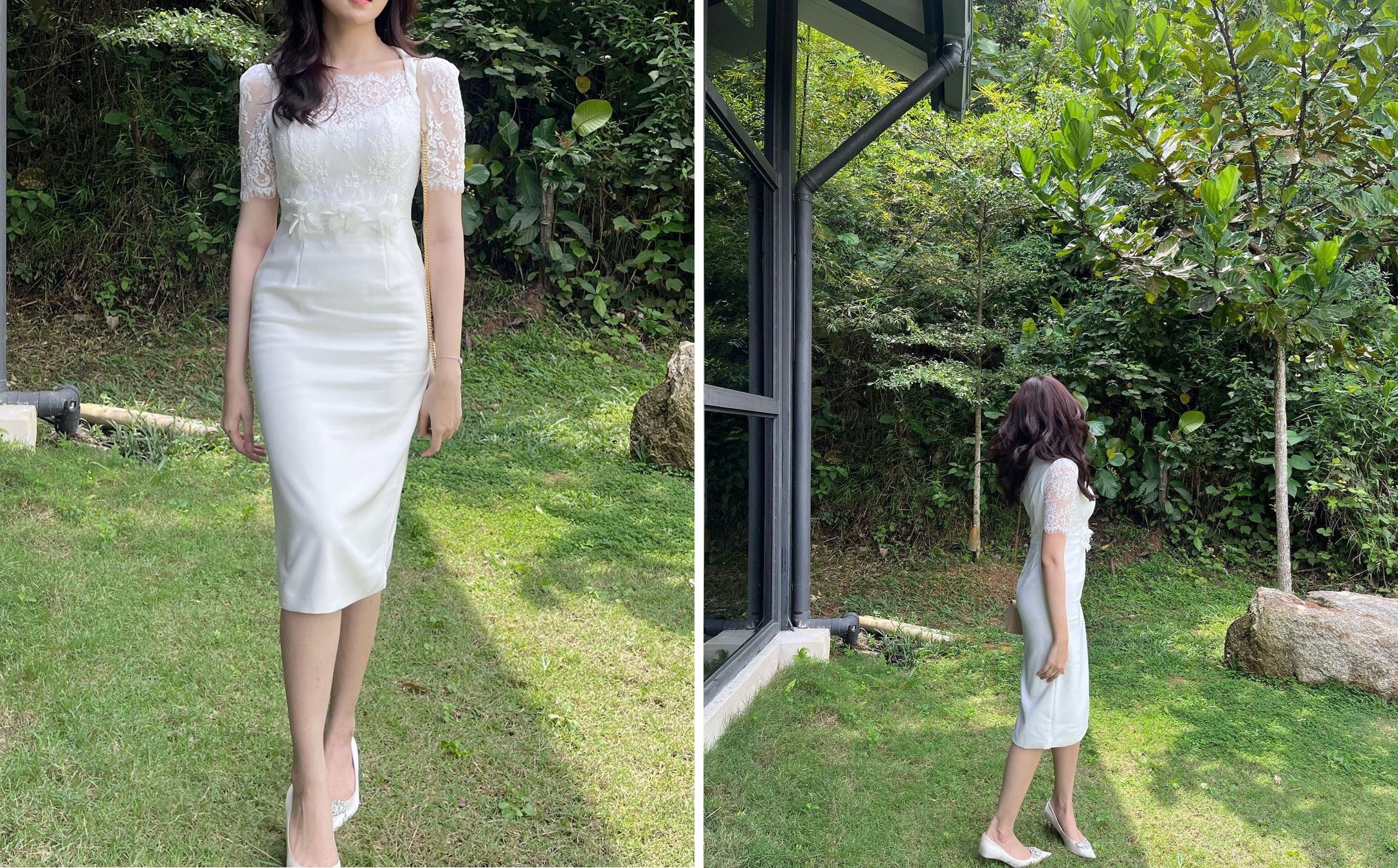 “macam artis korea!,” peminat terpegun lihat isteri haqiem rusli dengan dress pendek putih