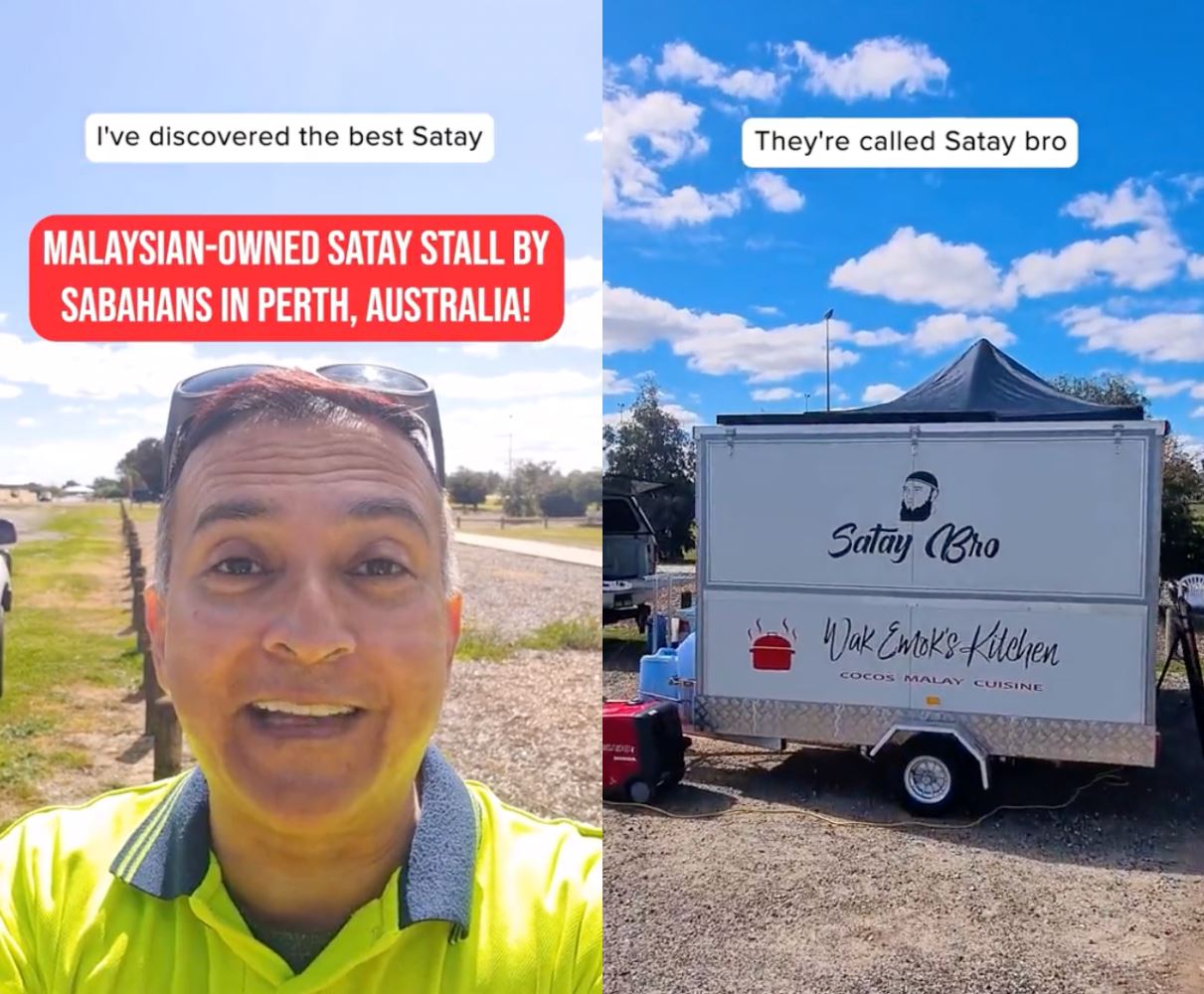satay sensation down under: sabahan duo's food truck sells out in three hours every day!
