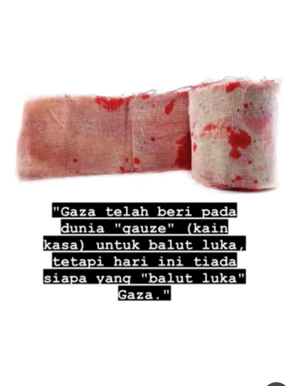 siapa sangka nama kain balut luka ini diambil dari negara gaza?