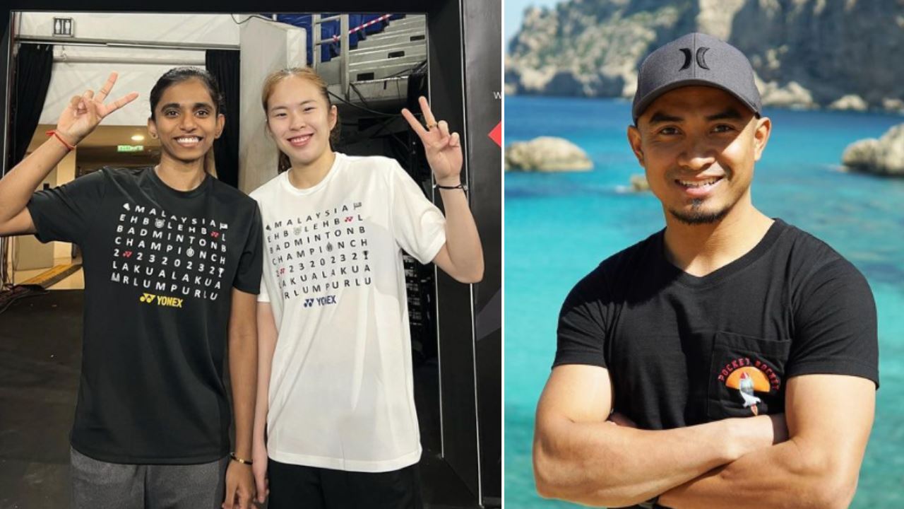 Malaysia national athletes M Thinaah, Pearly Tan, and Azizulhasni