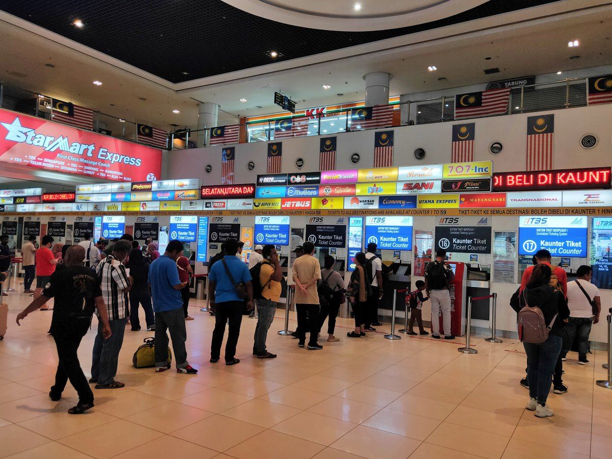 indonesian tourist impressed by tbs, describes it as more airport-like than a bus station