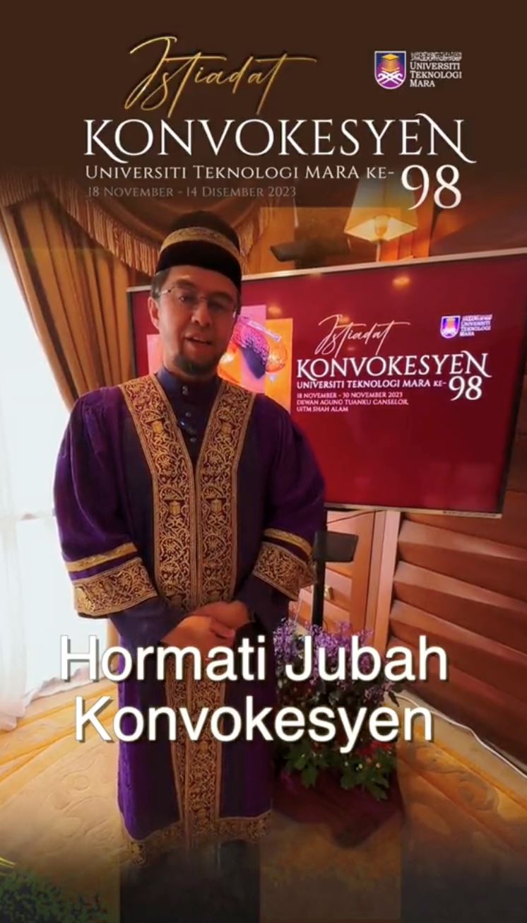 pakat buat ‘content’ guna jubah konvo, ini nasihat naib canselor uitm, “ia simbol ilmu..”