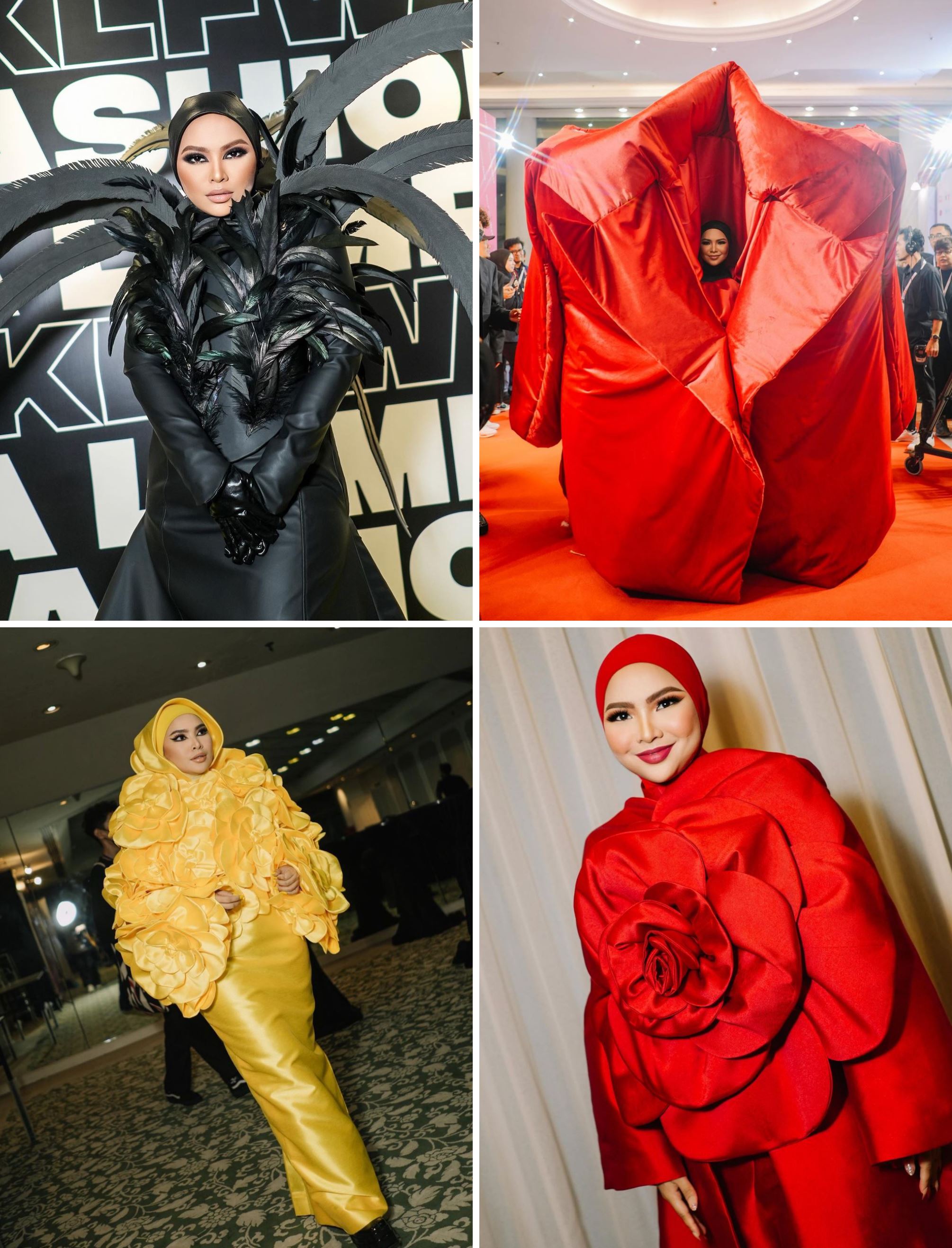 aina abdul ada niat buka galeri pamer koleksi pakaian peliknya, “semua baju tu tak pernah cuci..”