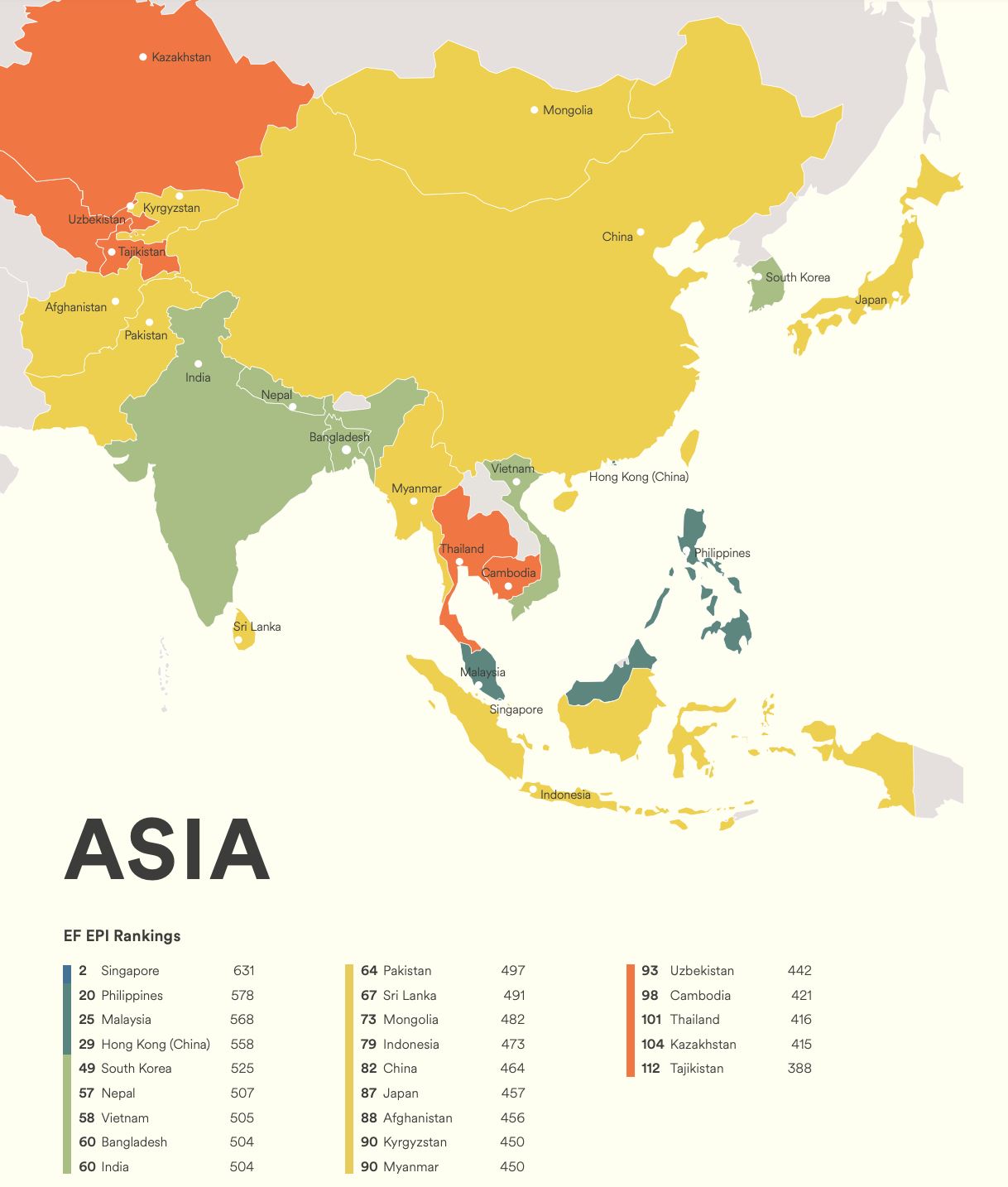 malaysia negara ke-3 asia fasih bahasa inggeris, negeri perak paling lancar