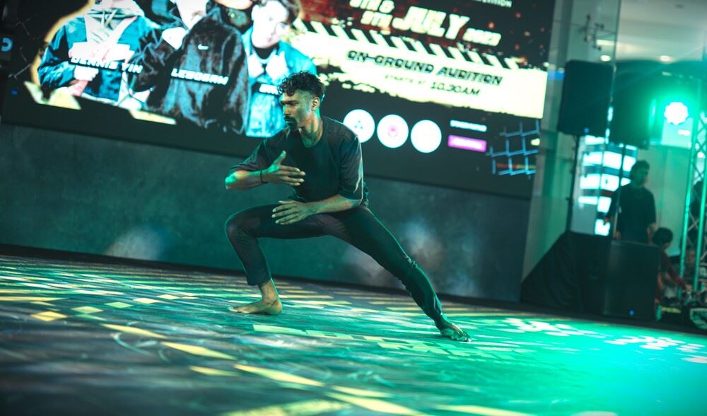 Malaysian Indian male dancer at Battleground Malaysia