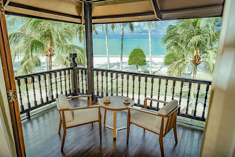 Seaview balcony at Pelangi Beach Resort & Spa