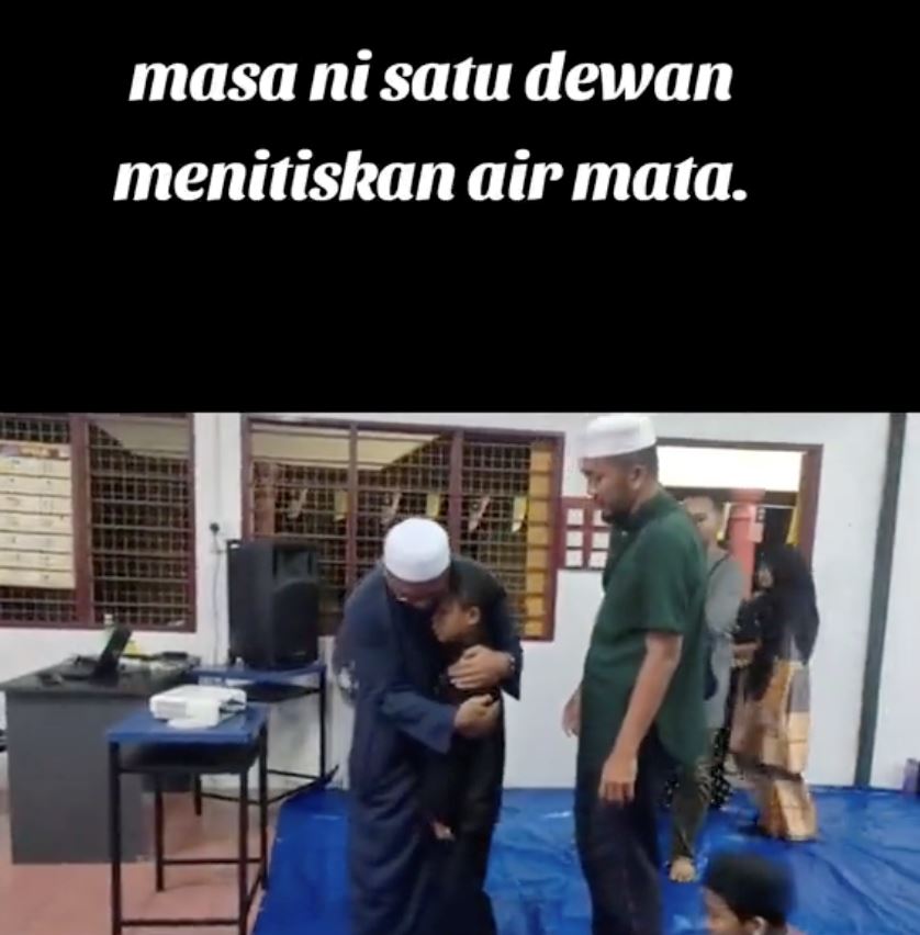 para bapa peluk anak yatim piatu masa ceramah motivasi buat ramai menangis [video]