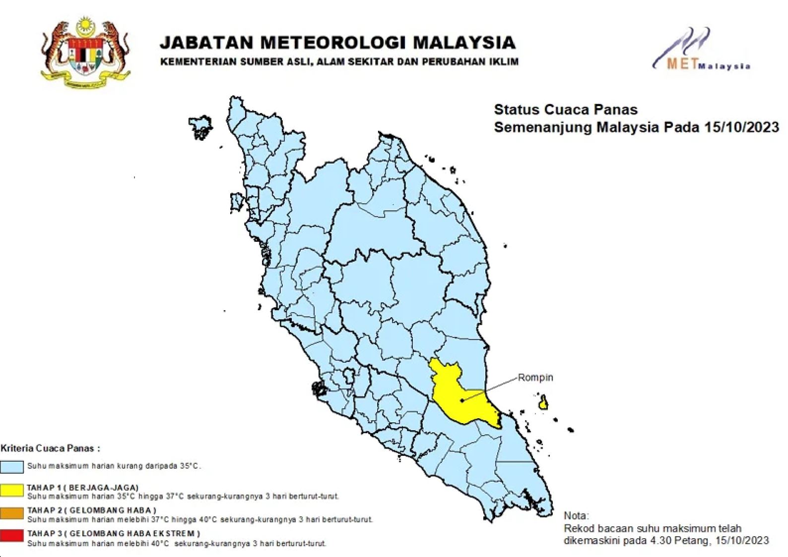 热浪警告！气象局：未来3天最高温度达37度！