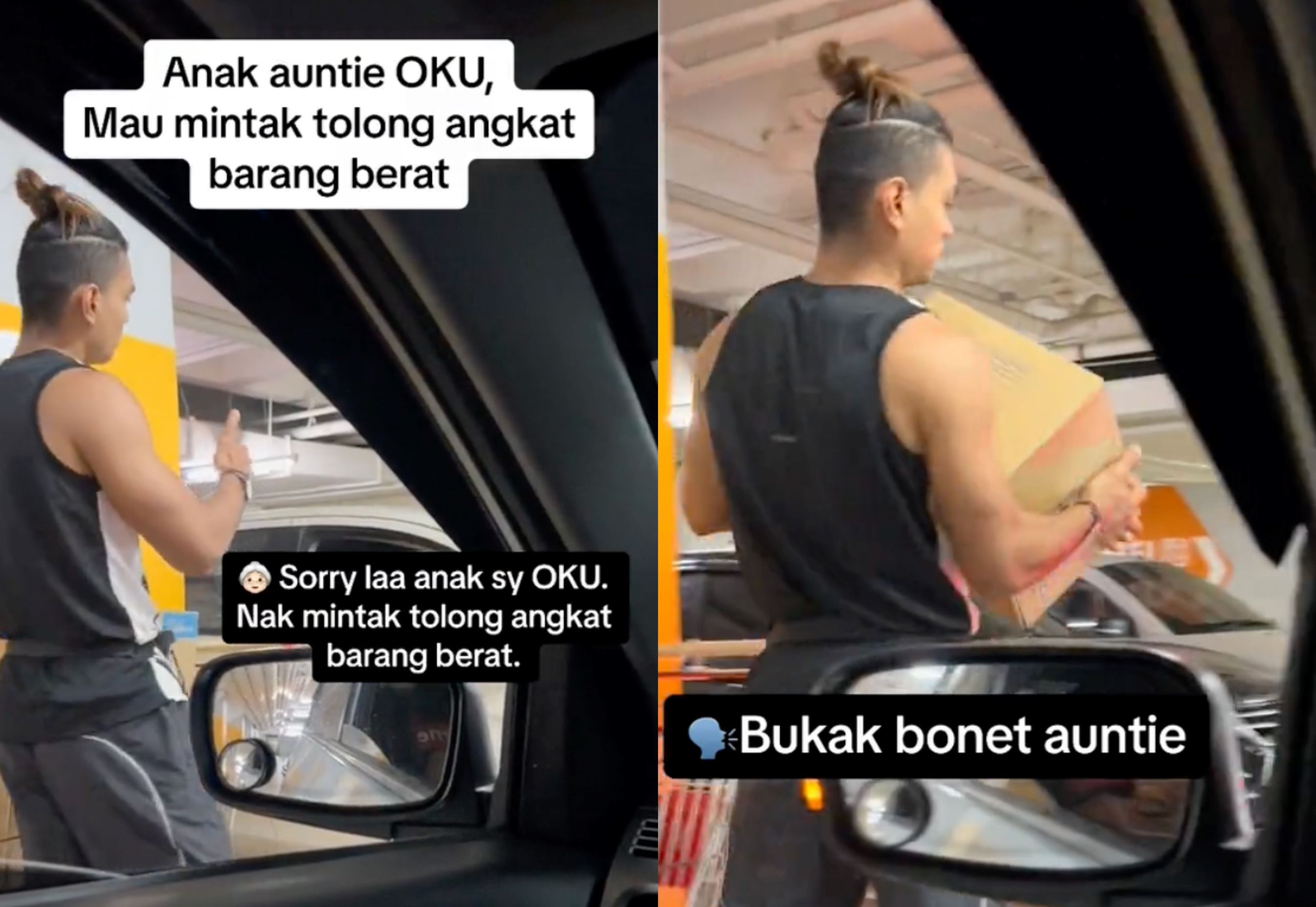 malaysian's heartwarming act: assisting an elderly woman and wishing for the same kindness for his mother