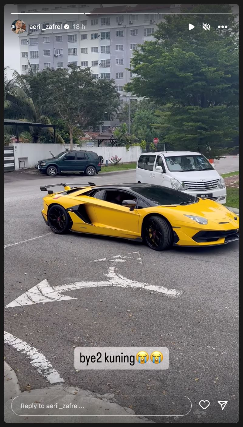 aeril zafrel nekad jual lamborghini aventador miliknya demi palestin