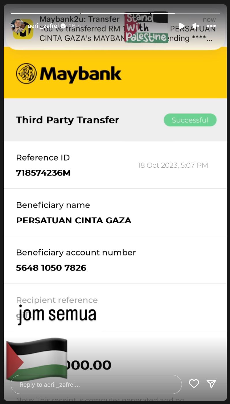 aeril zafrel nekad jual lamborghini aventador miliknya demi palestin