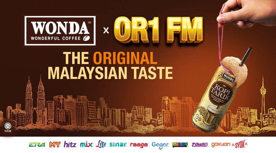 Campaign banner of OR1 FM with Wonda Kopi Tarik