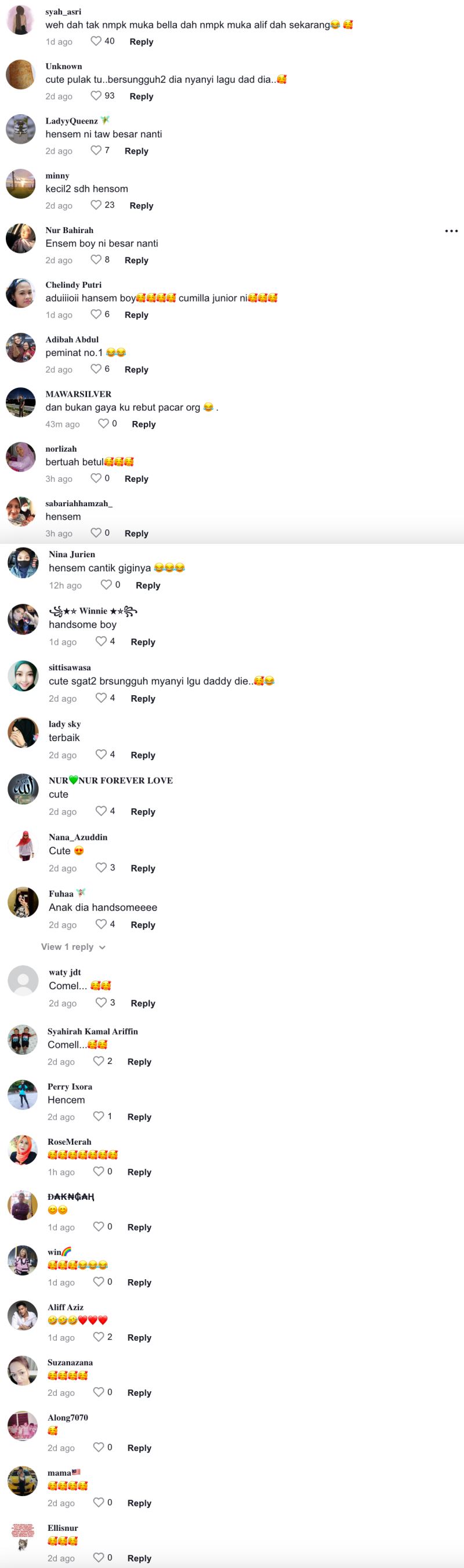 bakat diwarisi, aksi anak lelaki aliff aziz menyanyi curi tumpuan warganet