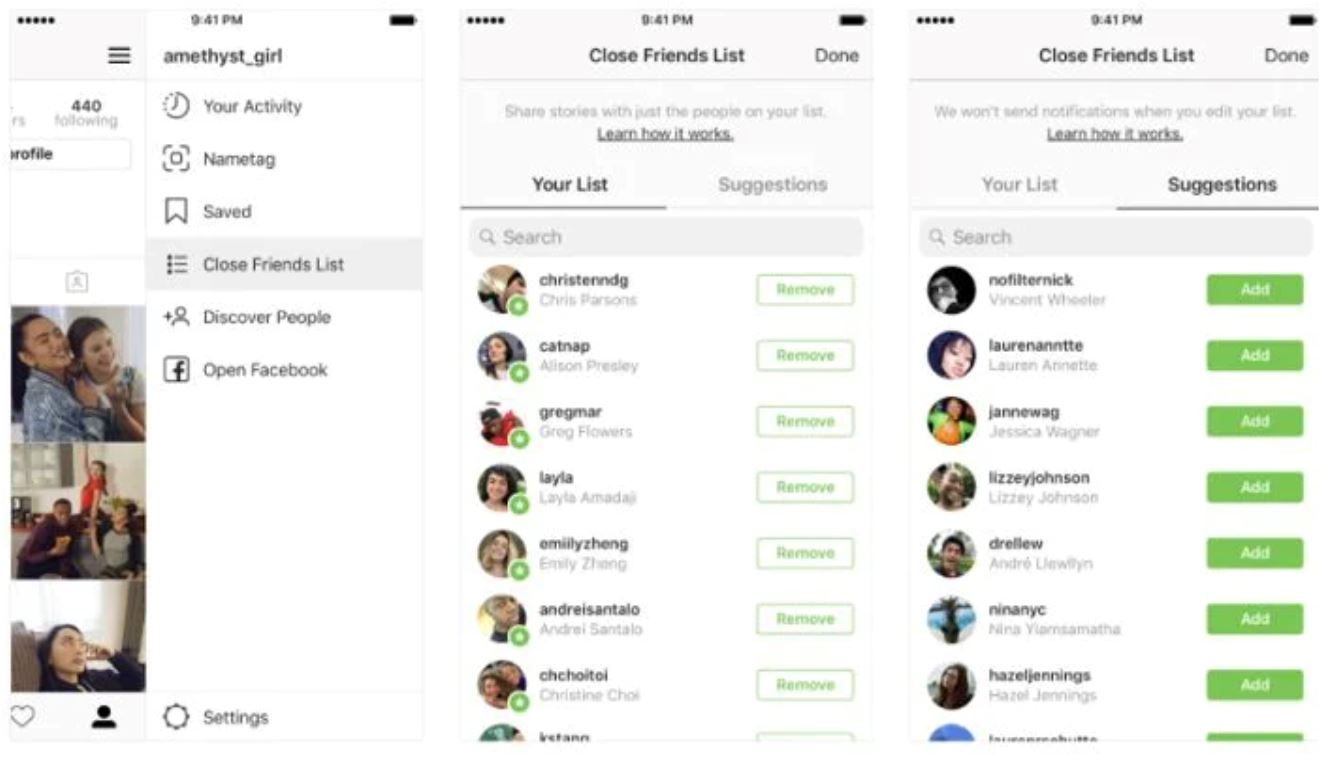 instagram perkenal fungsi kongsi hantaran di feed hanya pada ‘close friend’