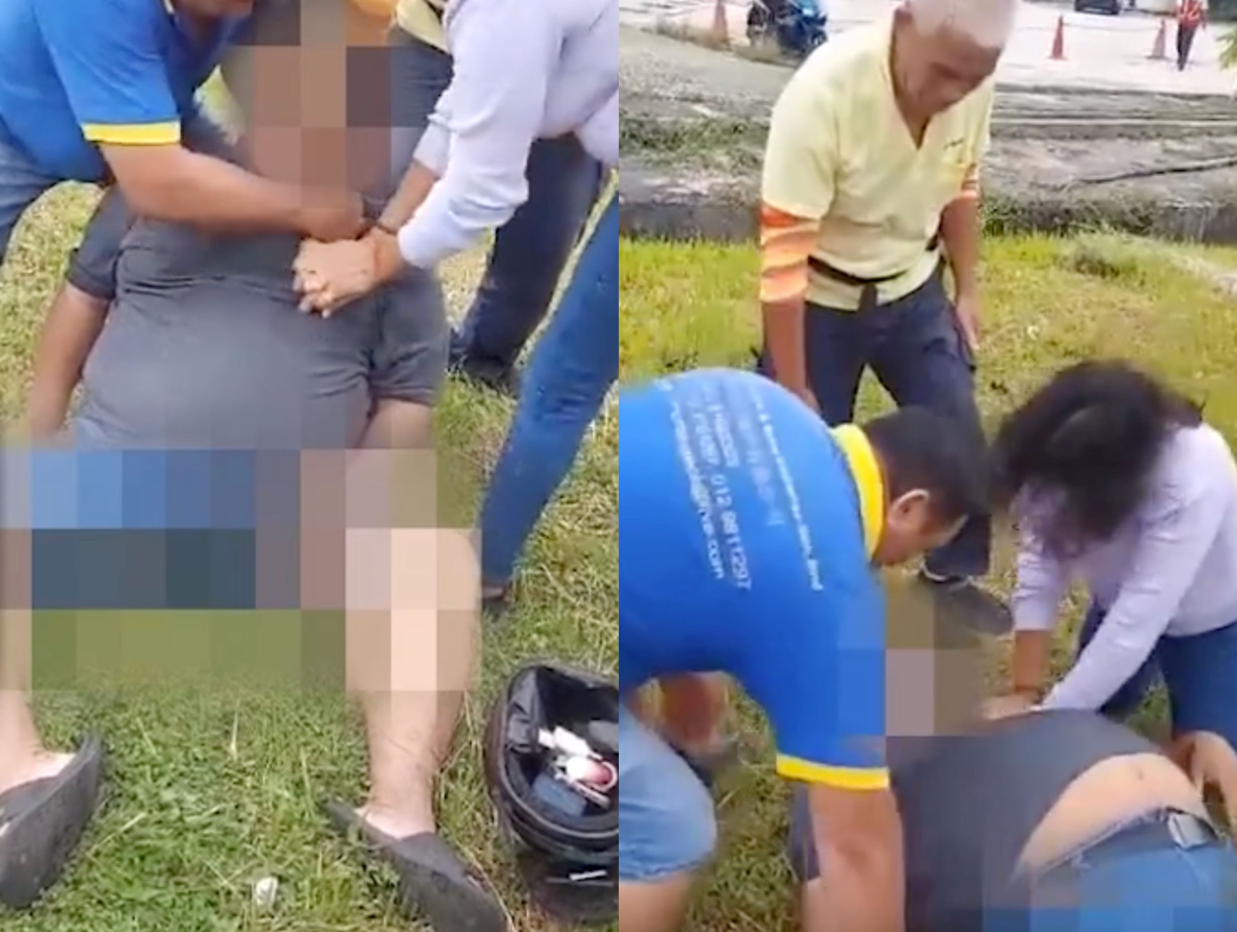 m’sians praise klang woman performing cpr to save motorcyclist having a heart attack