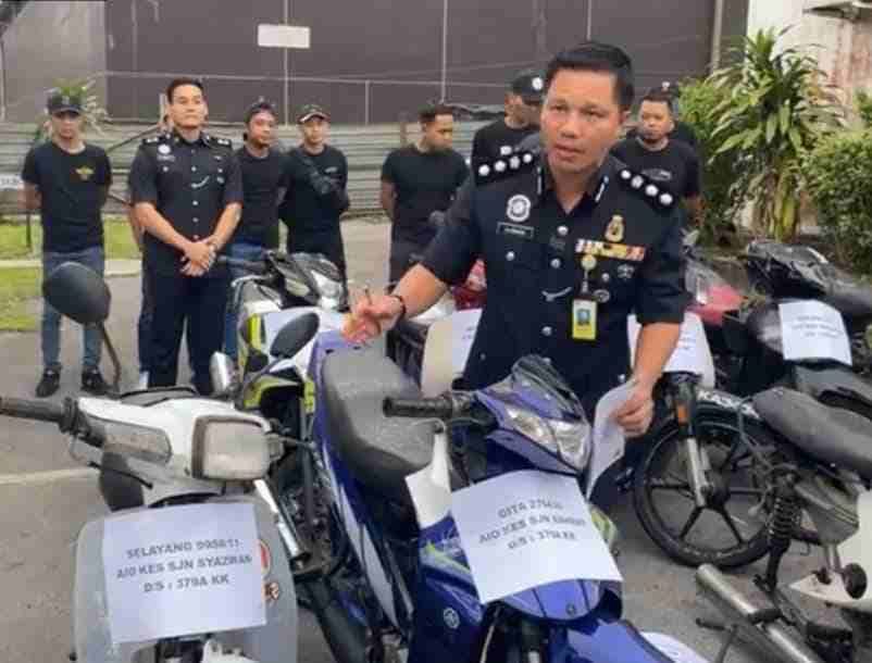 motor hilang di selayang 12 tahun lalu ditemui dekat kuching, sarawak
