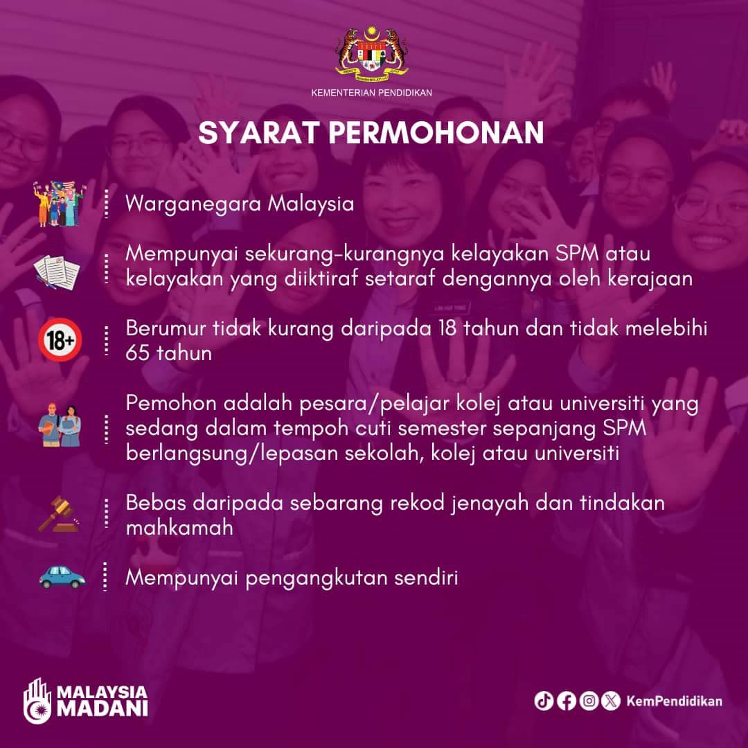 orang awam kini boleh mohon jadi pengawas peperiksaan spm 2023, ini caranya