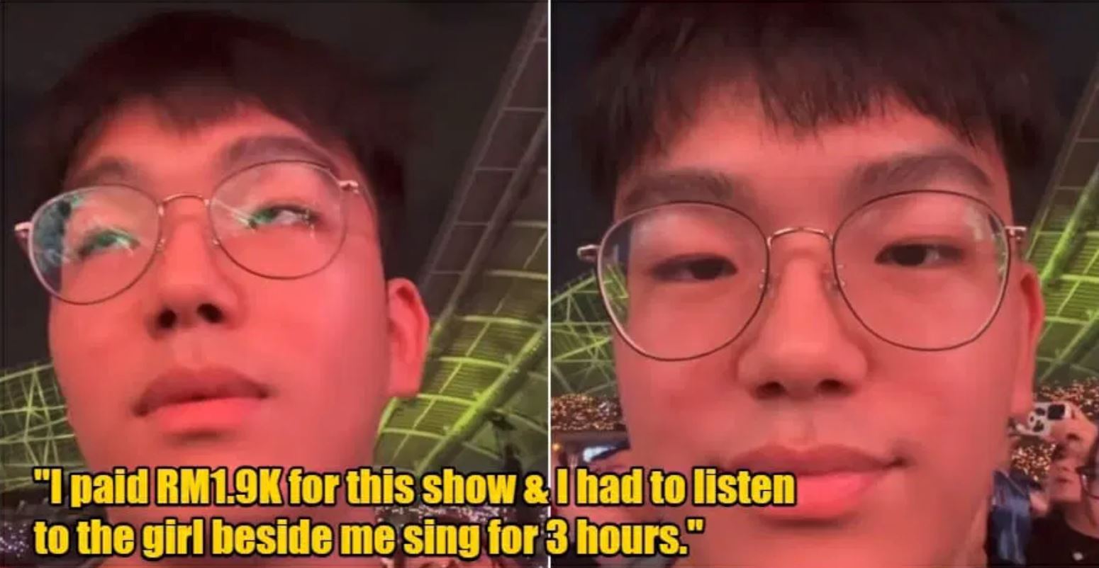 lelaki pasrah beli tiket konsert rm1,900 tapi kena dengar gadis sebelah nyanyi kuat