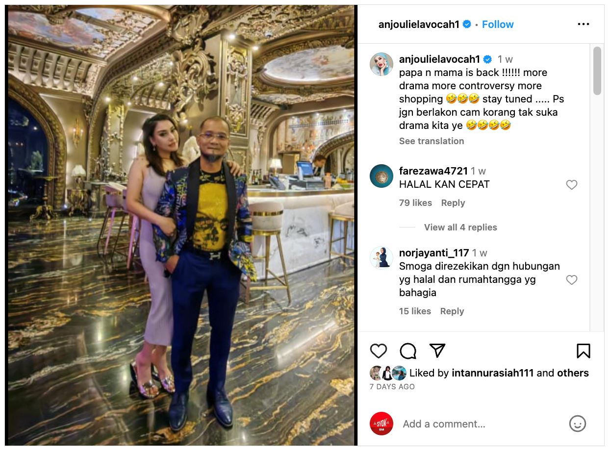 zarina anjoulie kembali sarung cincin tunang, “saya pun malas cari lelaki lain,”