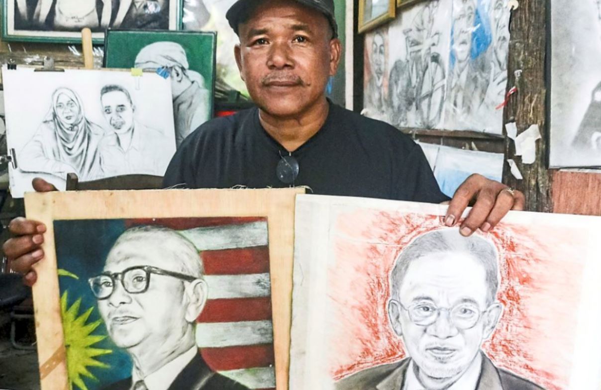 retired soldier’s heartwarming tribute to national leaders through his paintings warms netizens’ hearts!