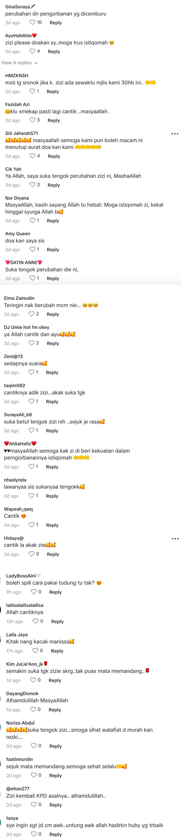 ramai sejuk mata lihat penampilan zizi kirana sekarang, “manis betul..”