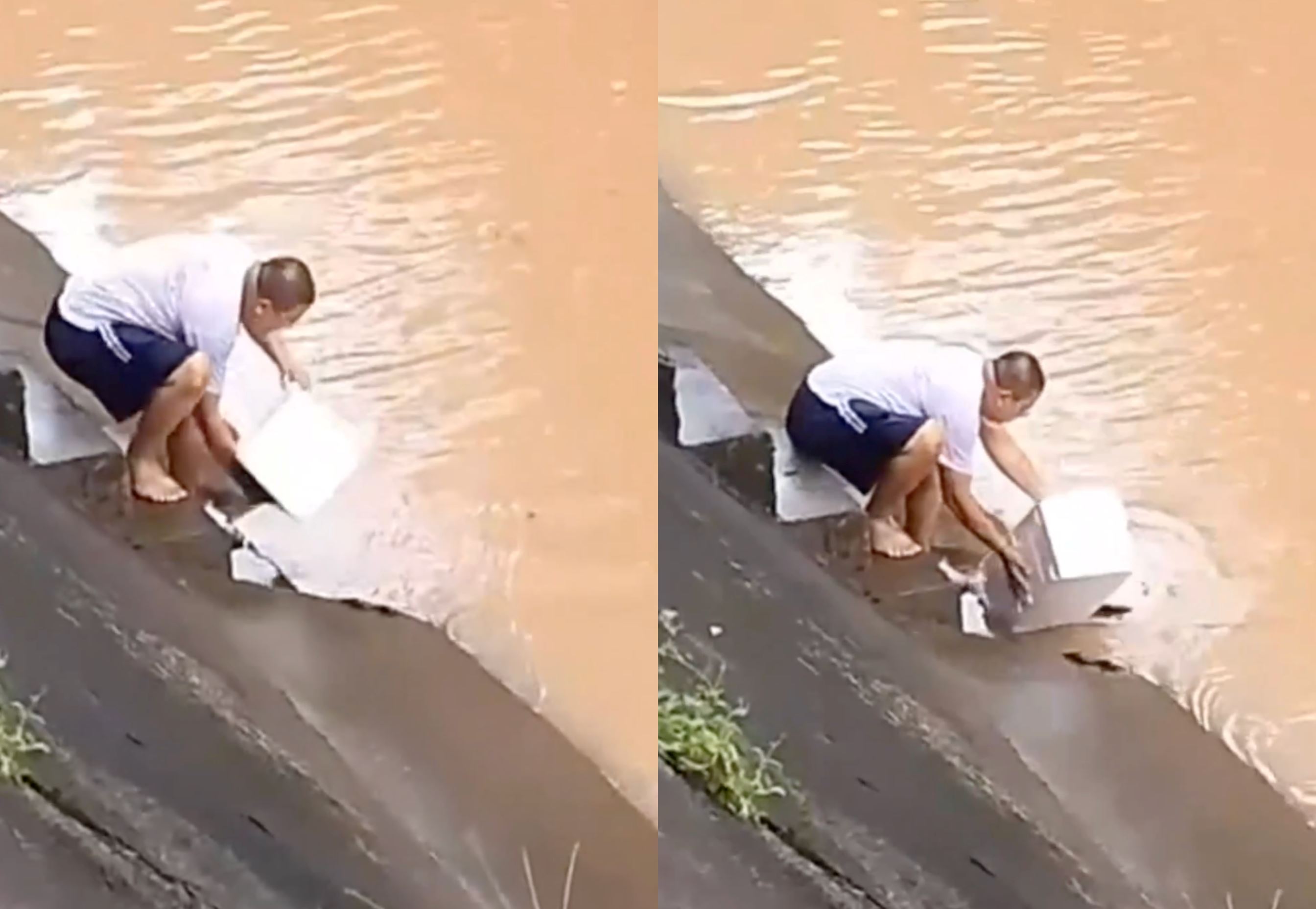 singaporean man buys $400 worth of fish from a supermarket, then releases them into a canal
