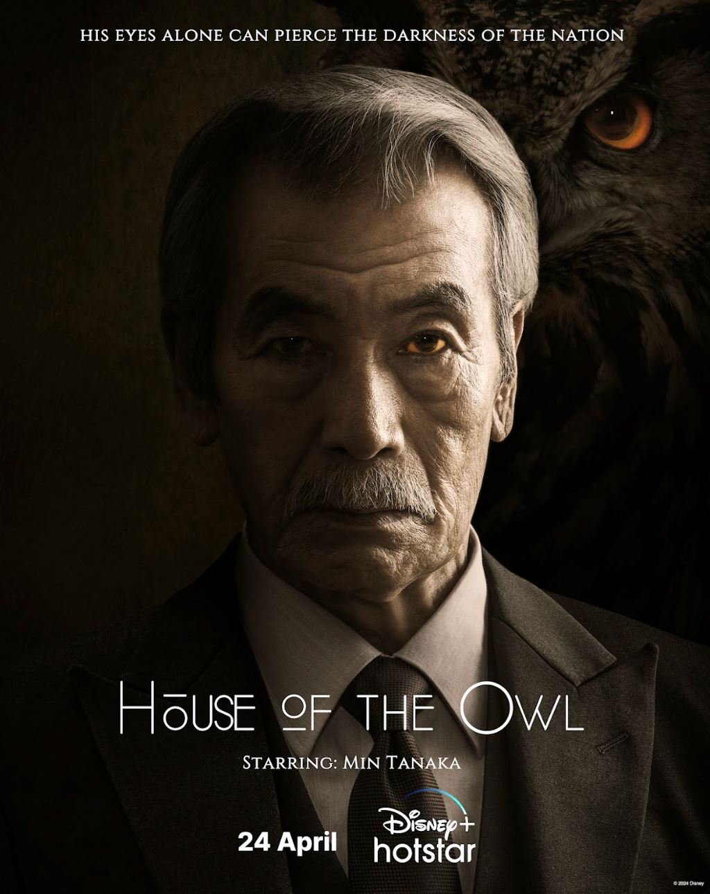 japanese political thriller house of the owl debuts on disney+ hotstar this april!