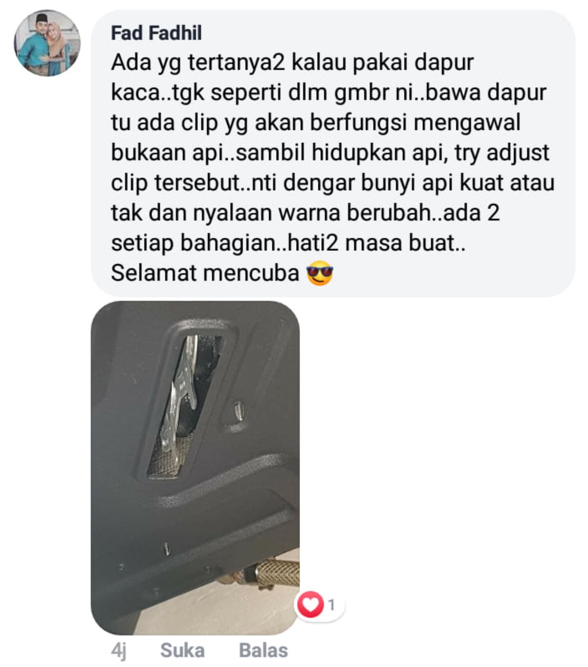 periuk, kuali hitam sebab api dapur warna oren, ini cara nak betulkan semula