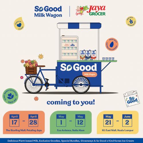 savour the rich, creamy delights of plant-based goodness on the so good milk wagon's spring tour