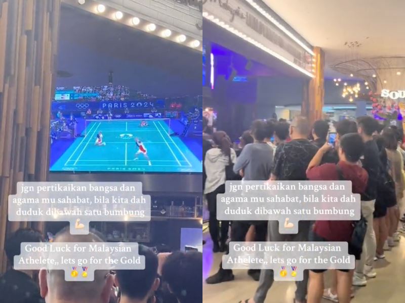 malaysians of all backgrounds unite at eatery to support national athlete at olympic games