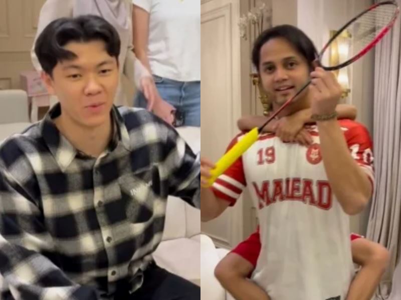 lee zii jia gifts malaysian family his olympic bronze-winning racket and shuttlecock