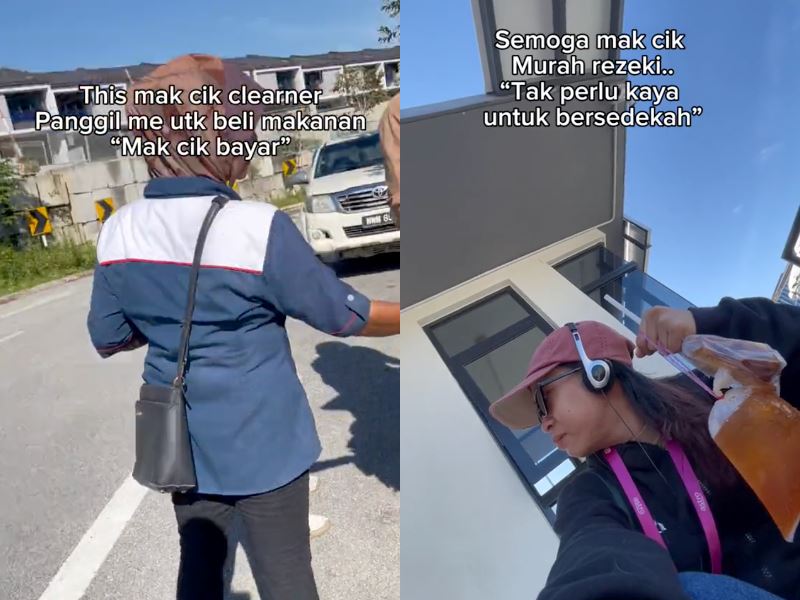 m’sian woman brought to tears by makcik cleaner’s heartfelt gesture of treating her to breakfast