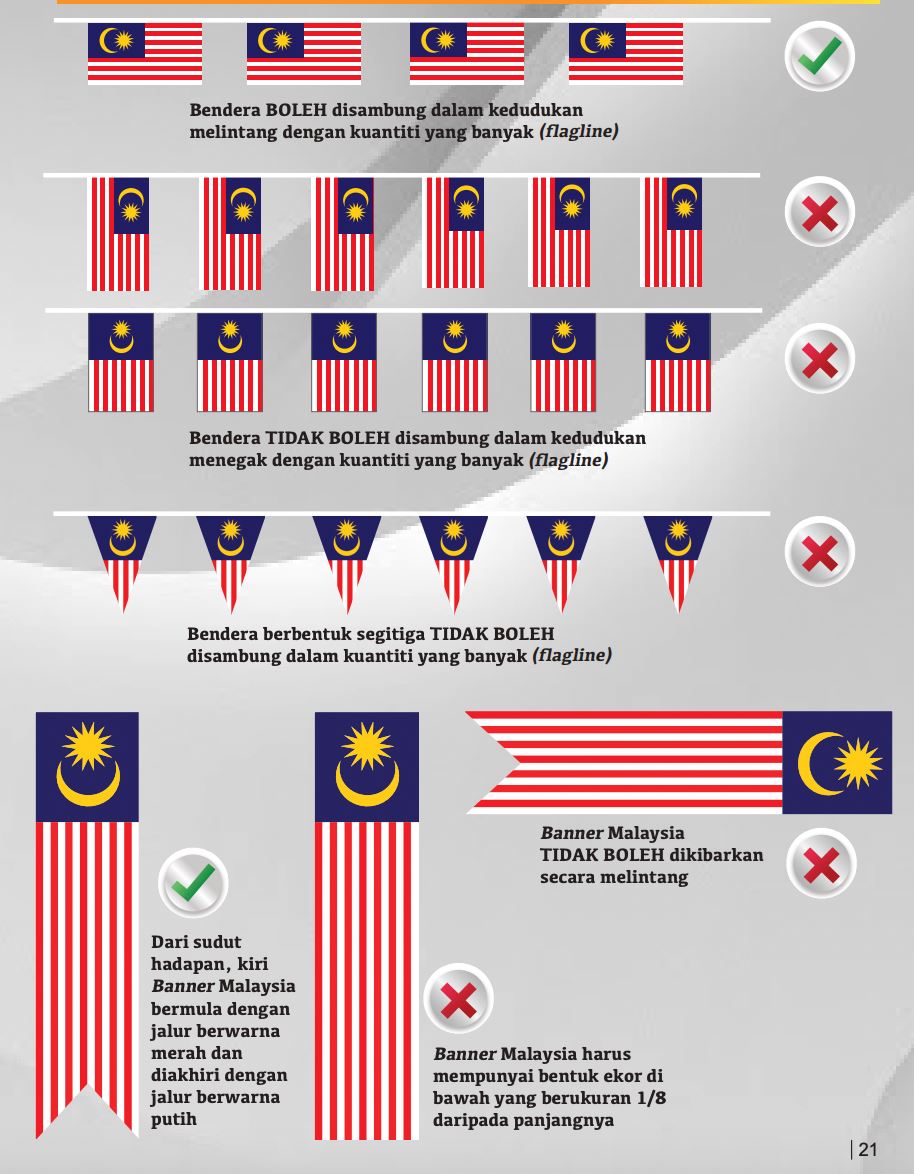 🇲🇾国旗正确悬挂方式❗挂错后果很严重⚠️