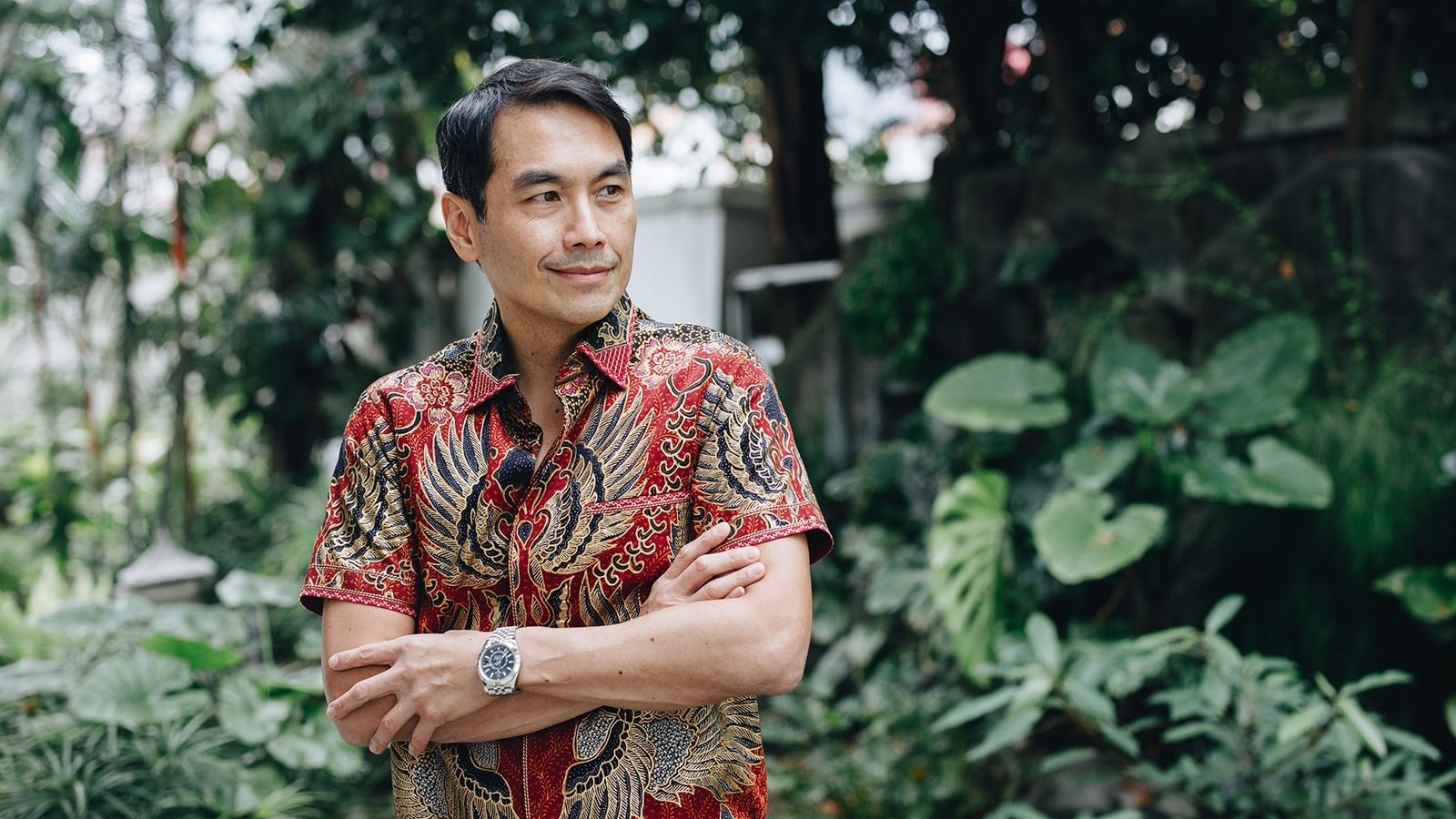 An image of a man looking to the side