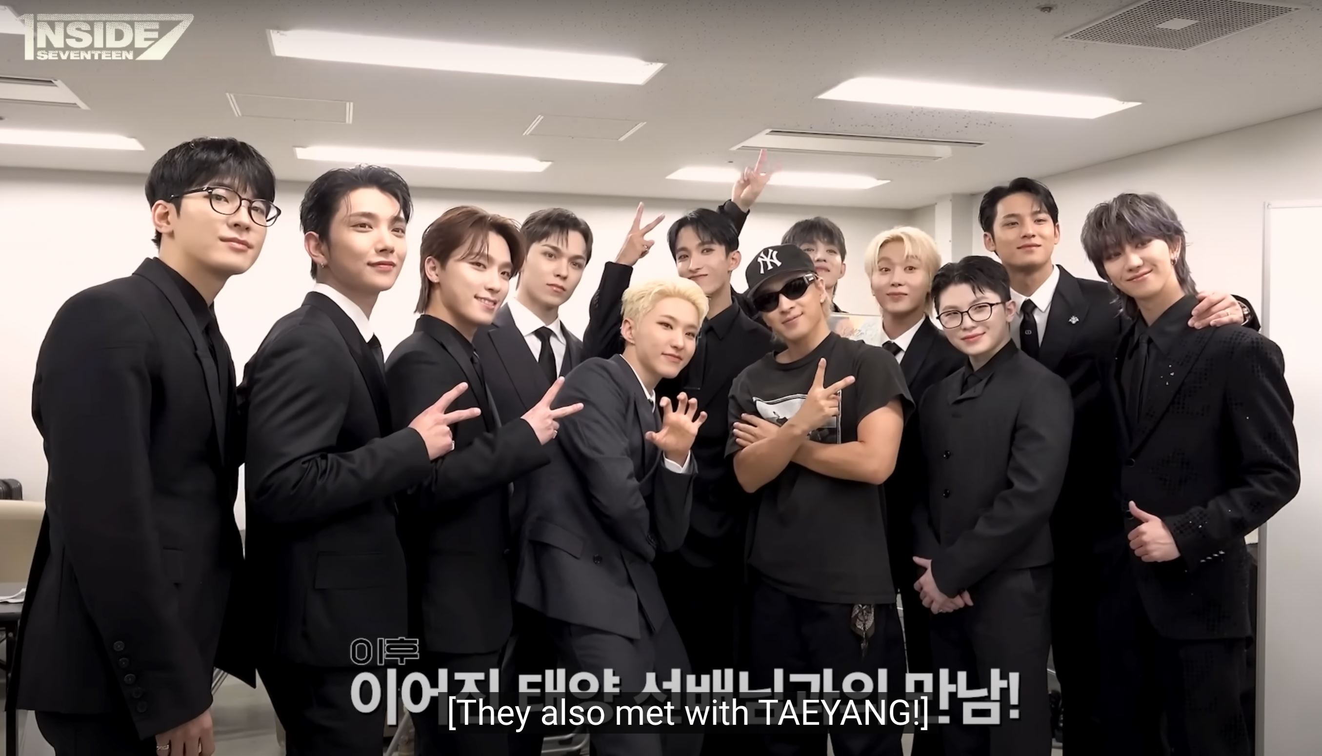 seventeen's epic fan moment: meeting g-dragon and taking a photo with taeyang!